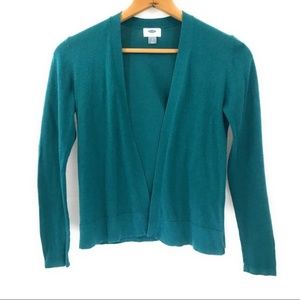 Old Navy Teal Open Cardigan Sweater, Small